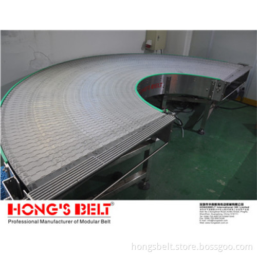 The 180 Degree Plate Modular Conveyor Belt (HS-2000A)